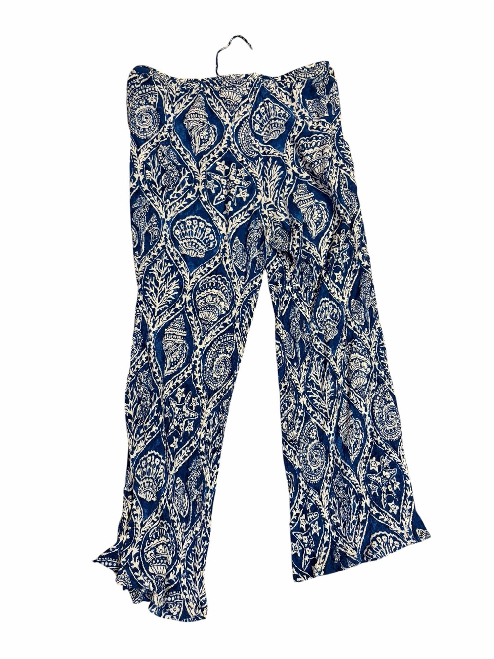 PANAMA JACK Blue White Rayon Beach Pants - Picture 2 of 5